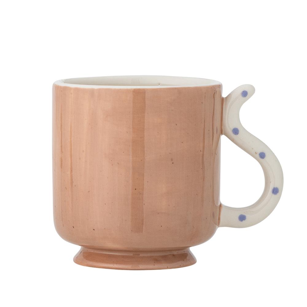 Bloomingville Missy Becher aus Steingut in Bunt 325 ml – 4er Set für Küche und Tischdeko