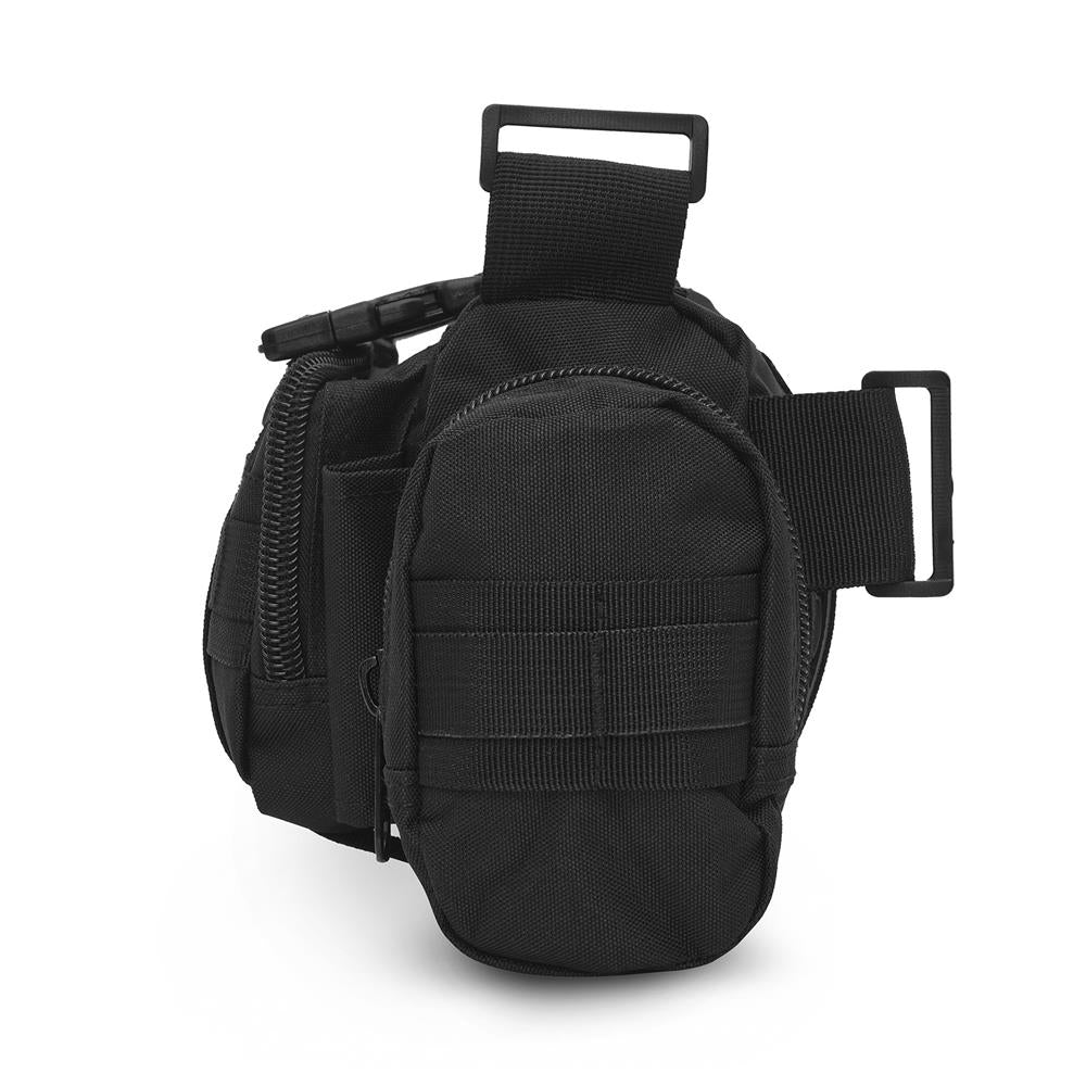 NILS CAMP Hüfttasche XL 5L in Schwarz - taktische Gürteltasche für Outdoor, Alltag & EDC