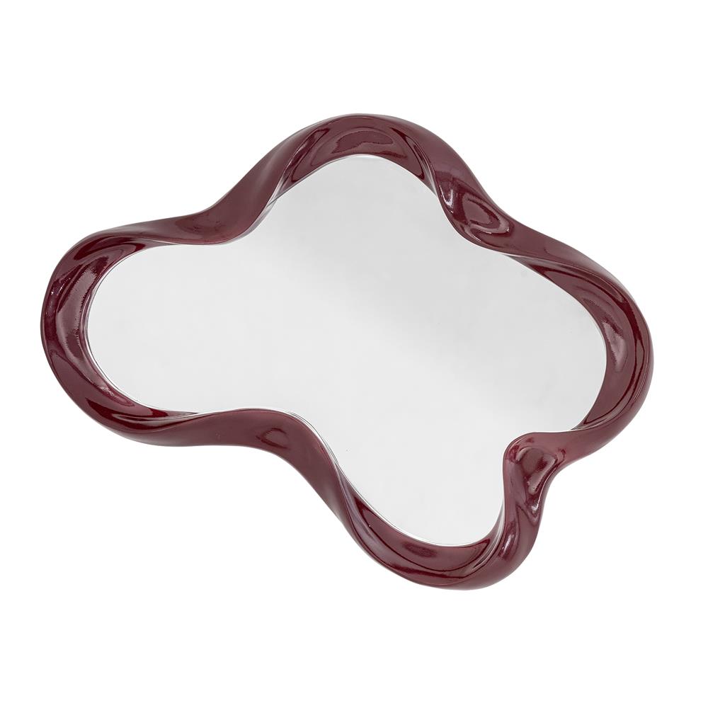 Bloomingville Violeta Wandspiegel Rot Polyresin 62x47cm Statement