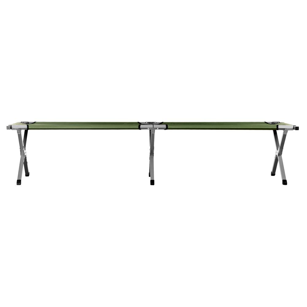 NILS CAMP Campingbett klappbar 200 cm grün Feldbett für Camping Outdoor stabil