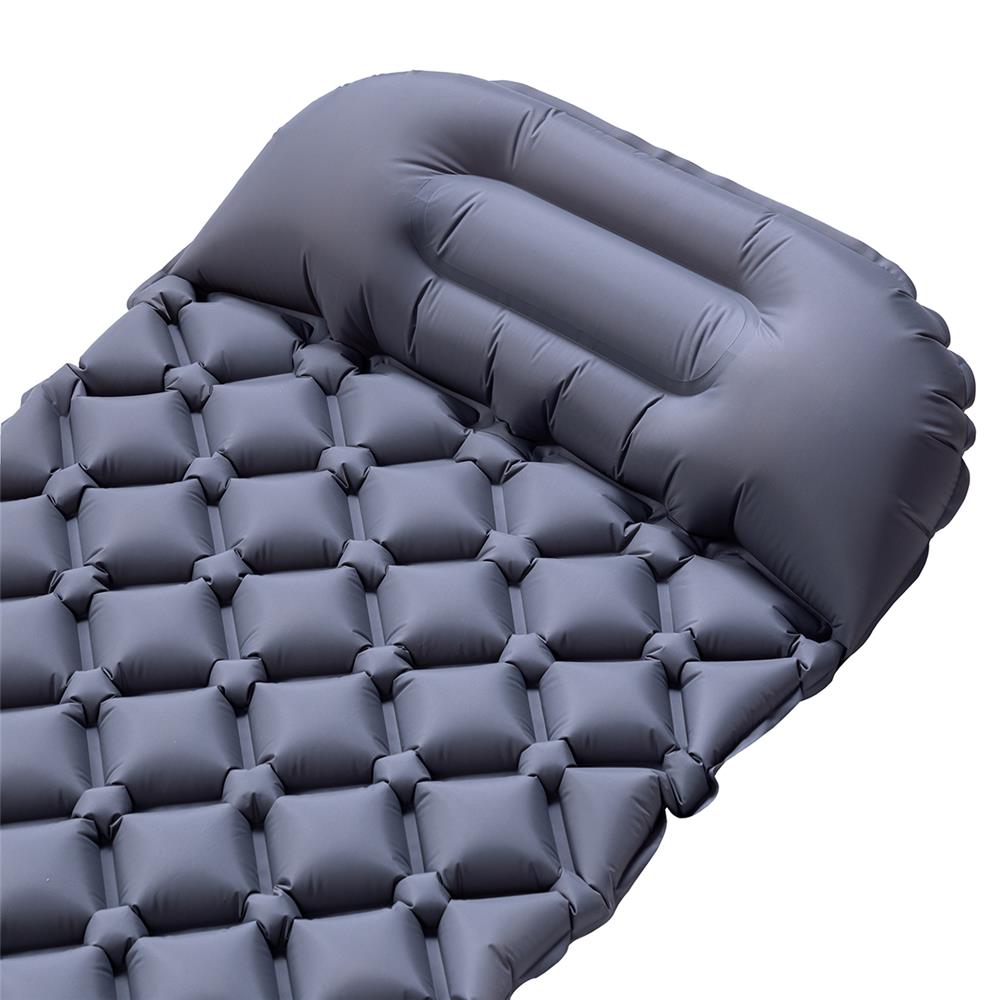 NILS CAMP Campingmatte leicht in grau mit Luftpumpe Outdoor Trekking Reisen