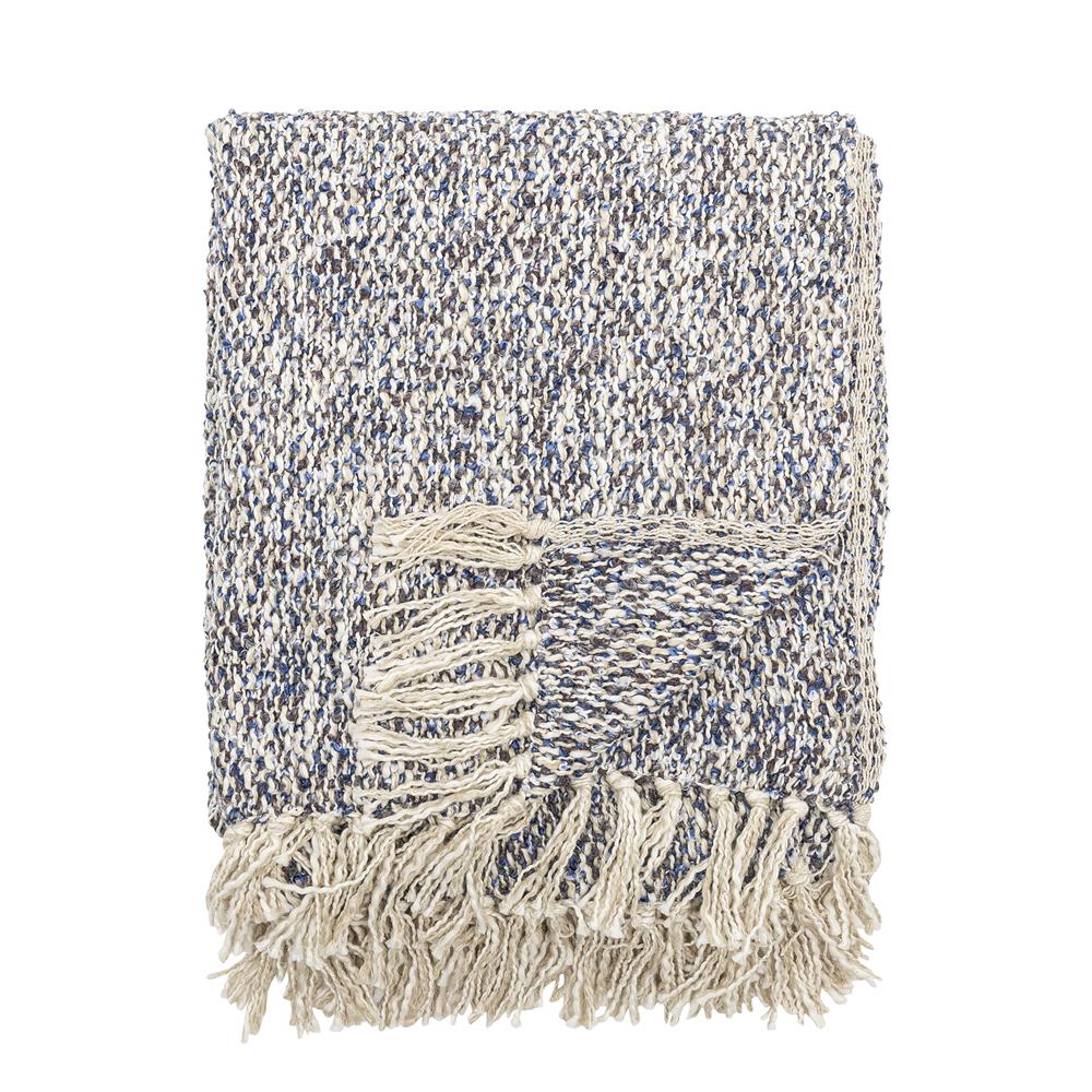 Bloomingville Ocean Decke Blau Baumwollmischung 160x130cm