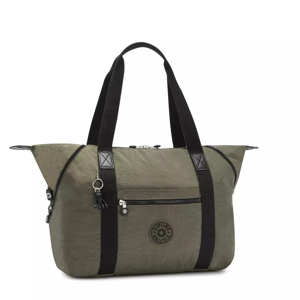 Kipling ART M, multifunktionale Tragetasche, Green Moss (grün), Reisetasche mit Trolleyhalterung
