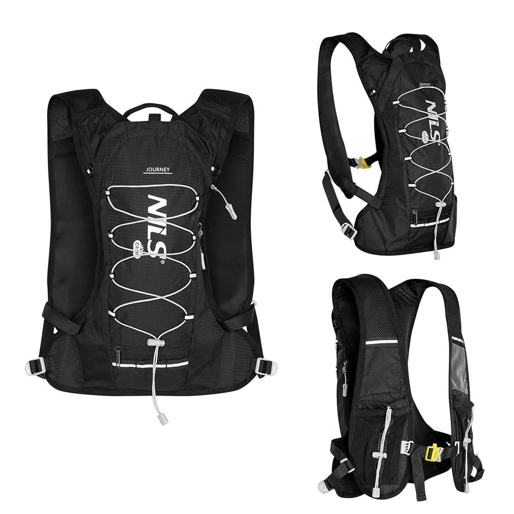 NILS CAMP Tagesrucksack Journey 12L in Schwarz - leichter Outdoor Rucksack für Wandern & Sport