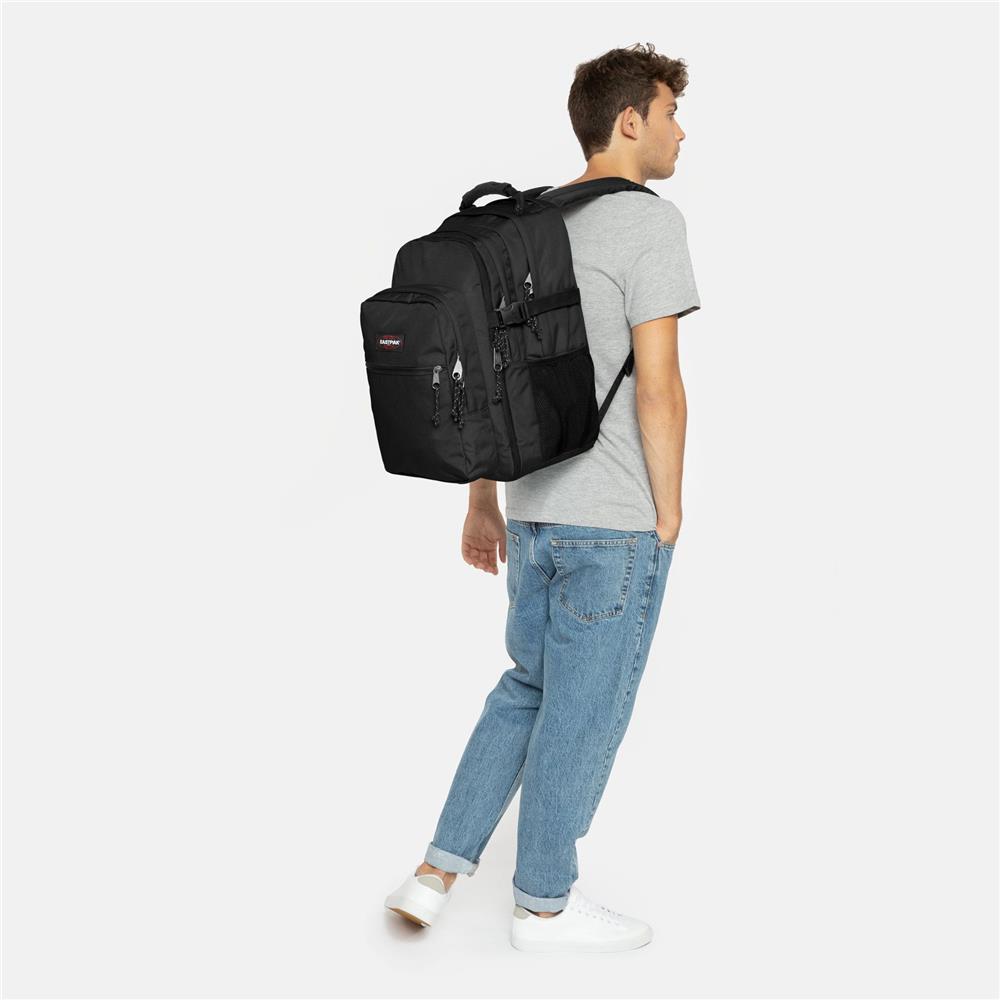 Eastpak TUTOR, Großer Rucksack, Black (schwarz), 39L, mit Flaschenhalter und Laptopfach