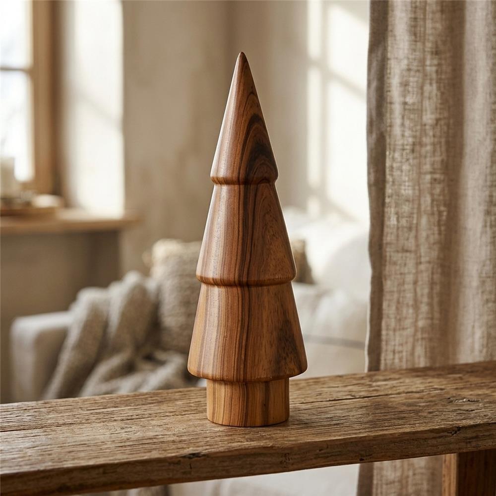 BOLTZE Dekoaufsteller Wilhelmy Keramik braun Weihnachtsbaum modern