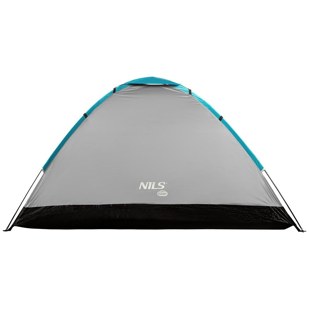 NILS CAMP Zelt für 2 Personen in Grau - kompaktes Campingzelt für Outdoor, Trekking, Festival & Reisen