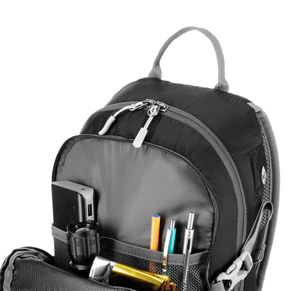 NILS CAMP Tagesrucksack Caver 18L in Schwarz - leichter Outdoor Rucksack für Wandern & Alltag