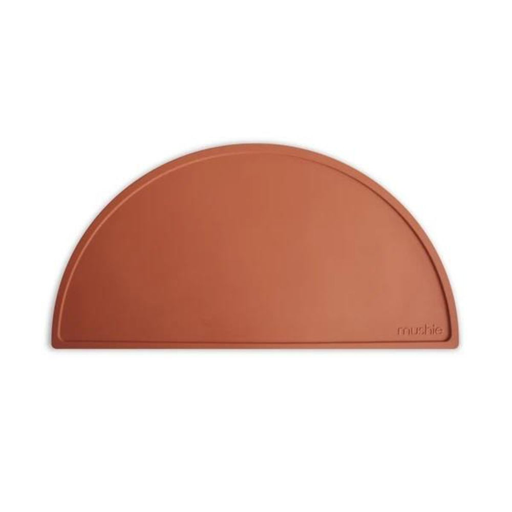 Mushie Silikon-Platzdeckchen, Clay, Tischset, BPA-frei