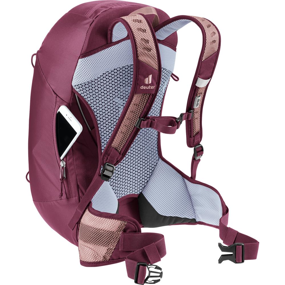deuter AC Lite 21 SL, Wanderrucksack, ashrose-cassis (braun), 21L