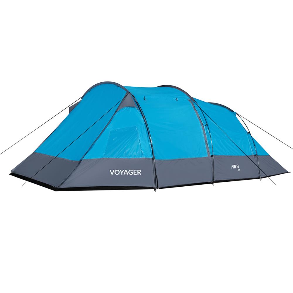 NILS CAMP Voyager Zelt für 4 Personen - Campingzelt mit Vorraum für Outdoor, Trekking & Familie