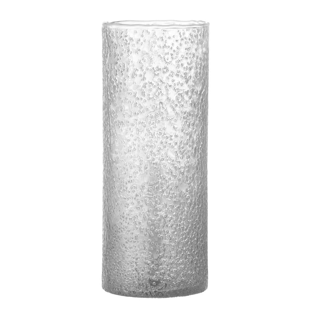 Bloomingville Zenta Vase aus recyceltem Glas in Klar – große Glasvase für Wohnzimmer & Tischdeko