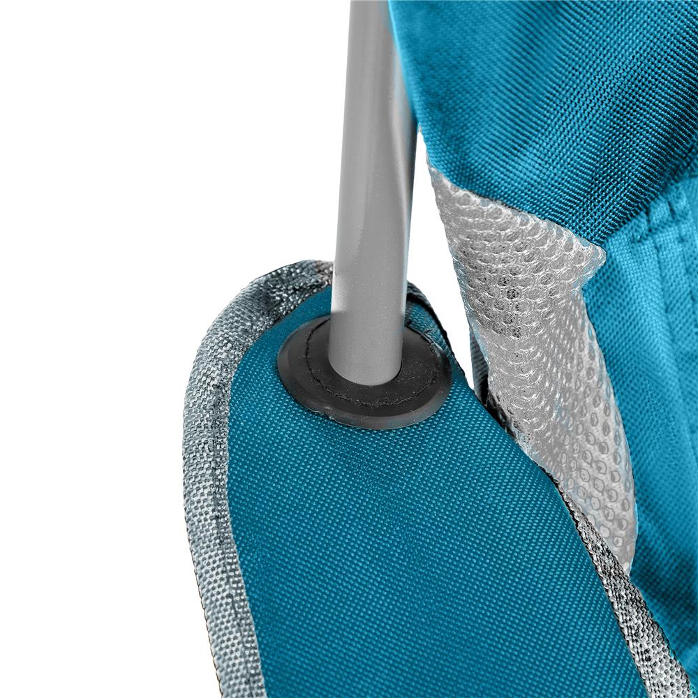 NILS CAMP Campingstuhl Türkis - großer gepolsterter Klappstuhl mit Armlehnen für Camping & Garten