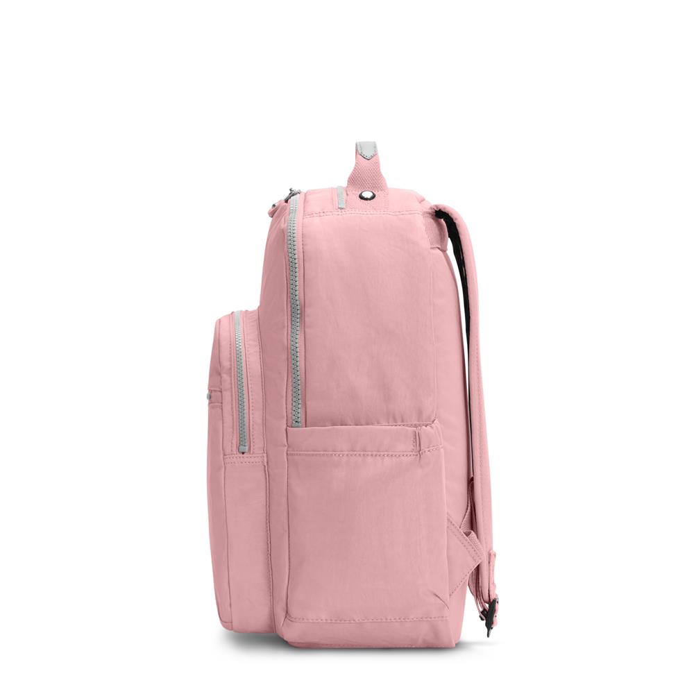 Kipling SEOUL S, Kleiner Schulrucksack mit 11-Zoll-Tabletfach, 14L, Bridal Rose (rosa)