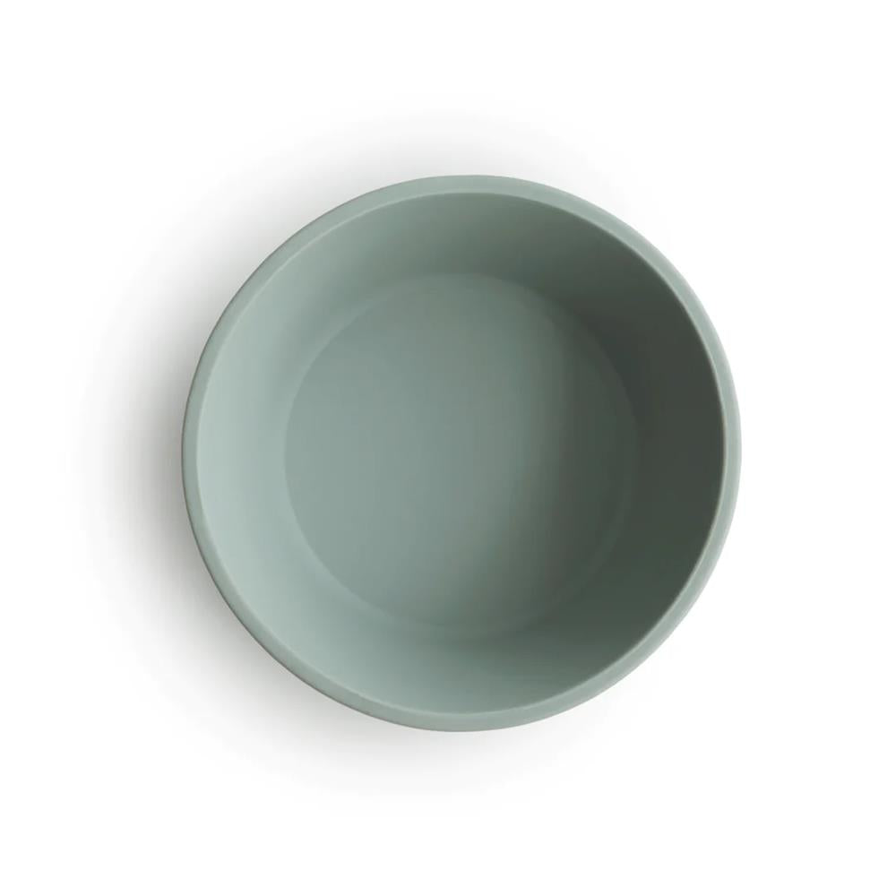 Mushie Silikon-Kinderschüssel, Cambridge Blue, Schüssel mit Rutschfestem Saugnapf