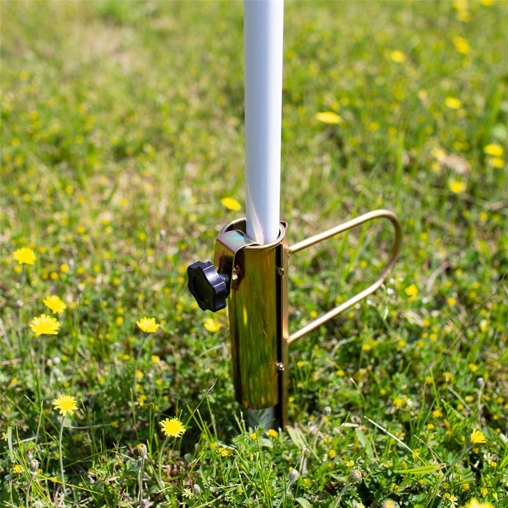 NILS CAMP Bodenanker für Sonnenschirm Metall für Strand Garten Camping