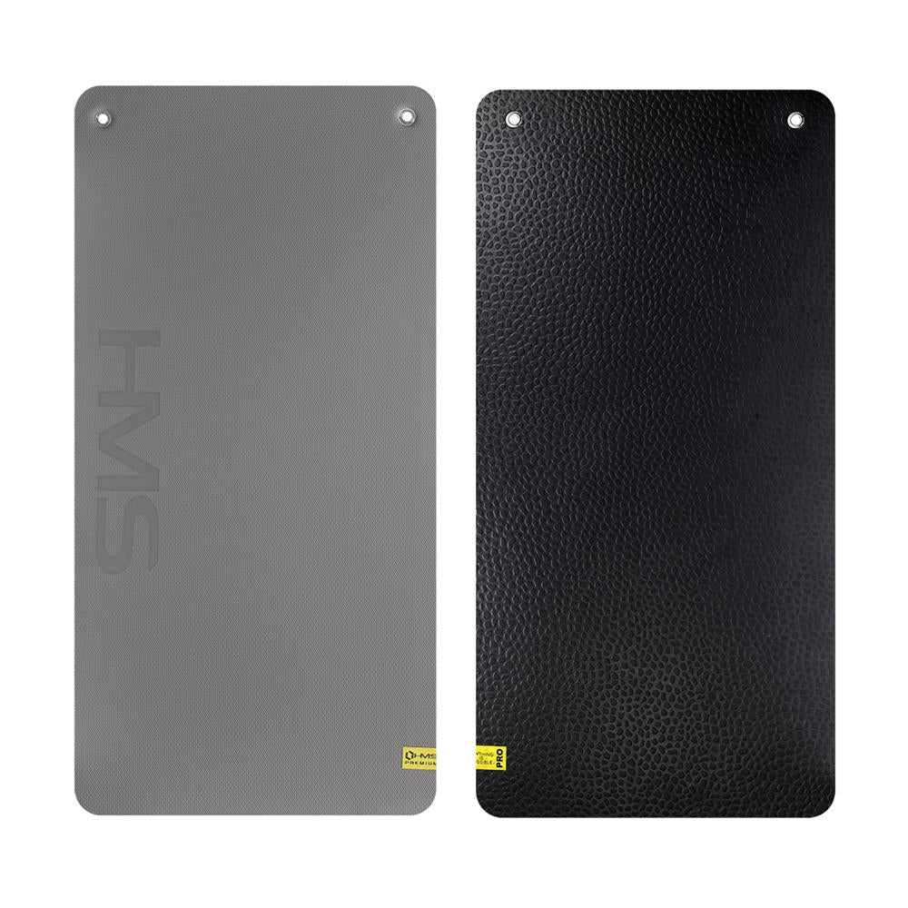 Fitnessmatte 120x60 cm 20 mm Grau/Schwarz | HMS Premium MFK02