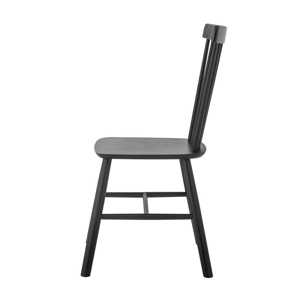Bloomingville Mill Esszimmerstuhl schwarz L50 cm aus Holz – Stuhl für Esszimmer & Arbeitszimmer