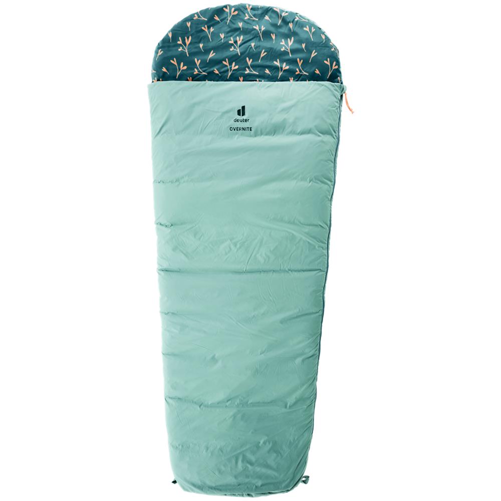 deuter Overnite, Kinderschlafsack, Türkis, Mumienschlafsack mit Packsack, Kopfteil mit Kisseneinschub