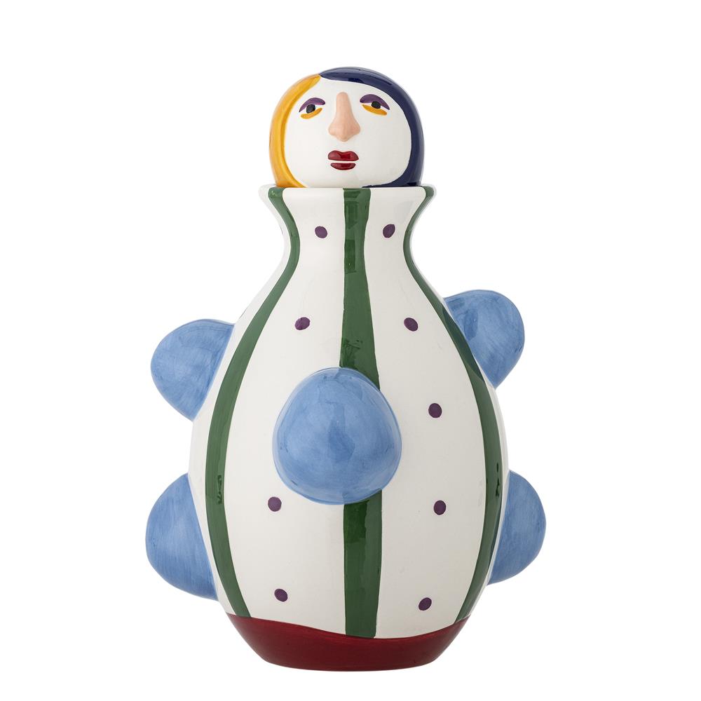 Bloomingville Conneli Vase Keramik bunt Gesicht Design 33 cm