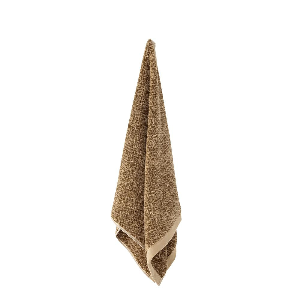 Bloomingville Kahla Handtuch, Braun, Baumwolle, 100x50 cm, dänisches Design