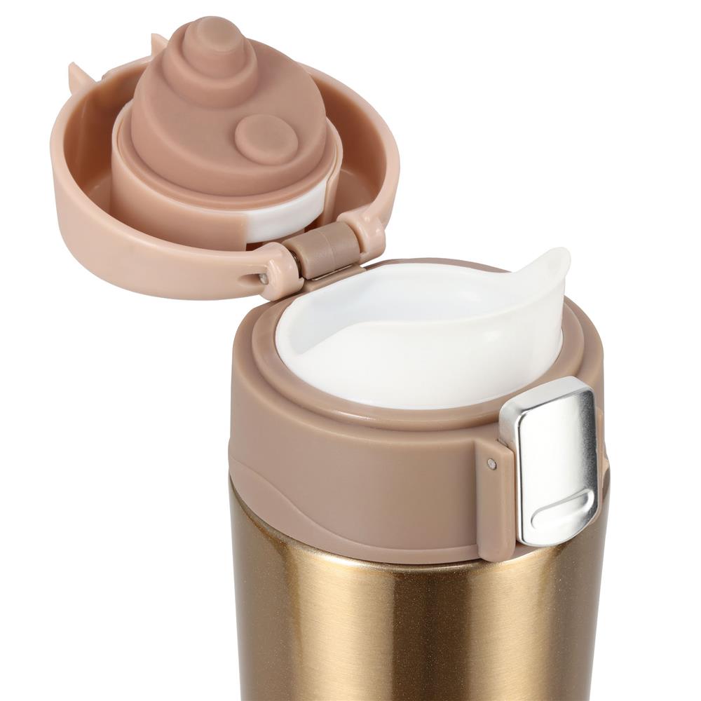 NILS Thermobecher 500 ml Edelstahl Gold Isolierbecher auslaufsicher