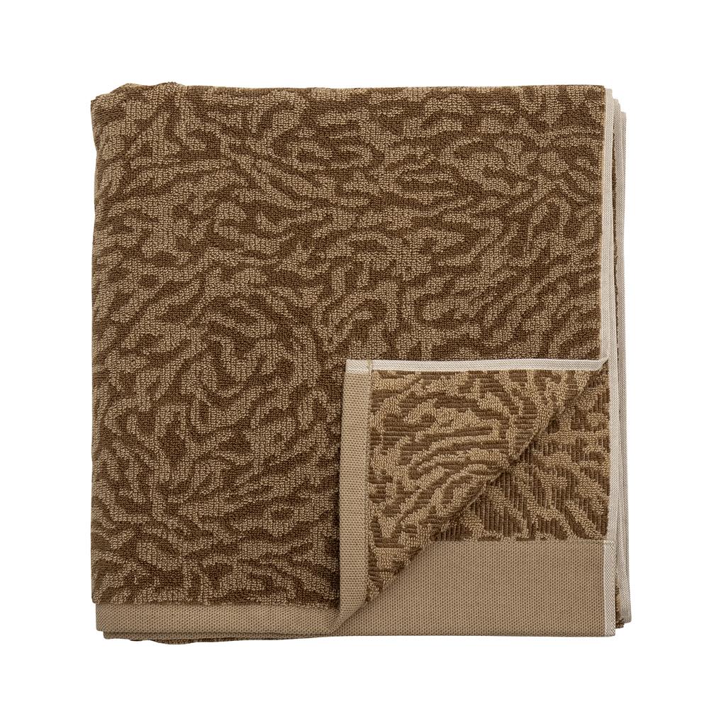 Bloomingville Kaysa Handtuch, Braun, Baumwolle L140xW70 cm
