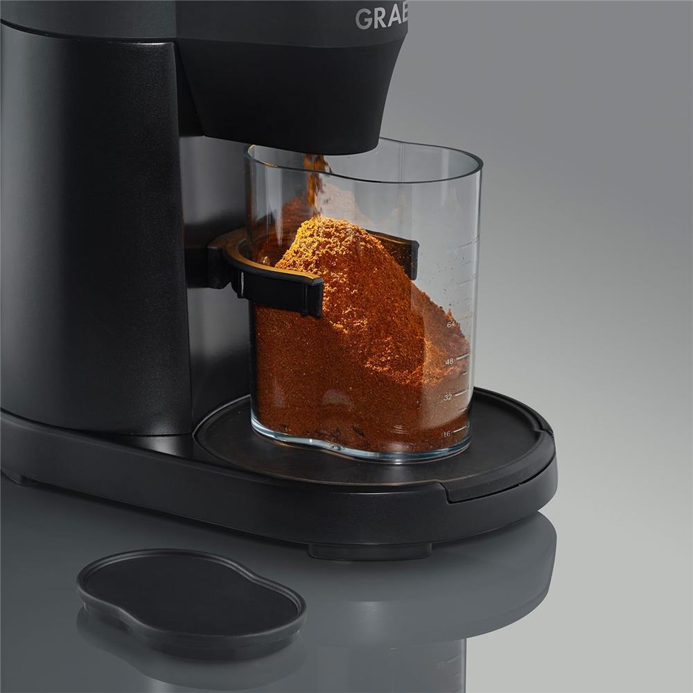 GRAEF CM8002 elektrische Kaffeemühle mit LED-Beleuchtung in schwarz