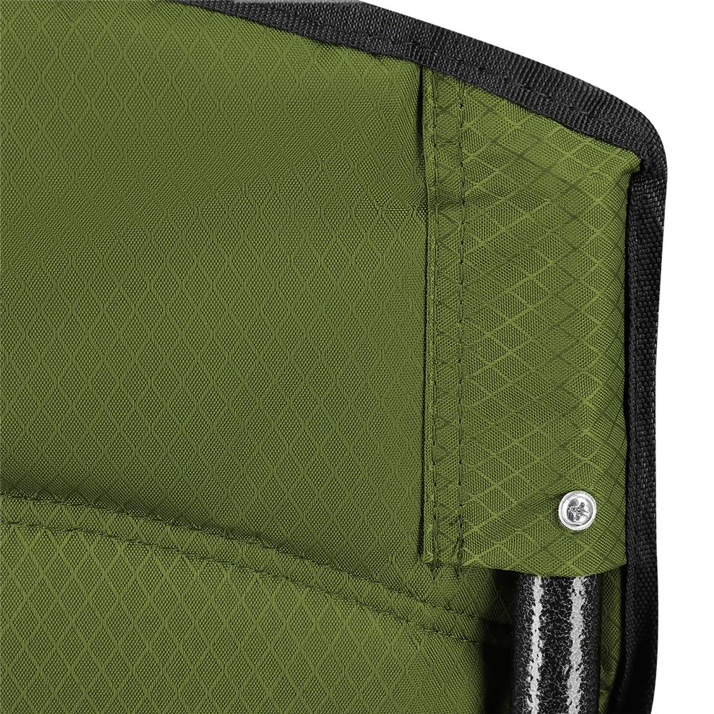 NILS CAMP Campingstuhl Grün - gepolsterter Klappstuhl mit Tasche für Camping, Garten & Angeln