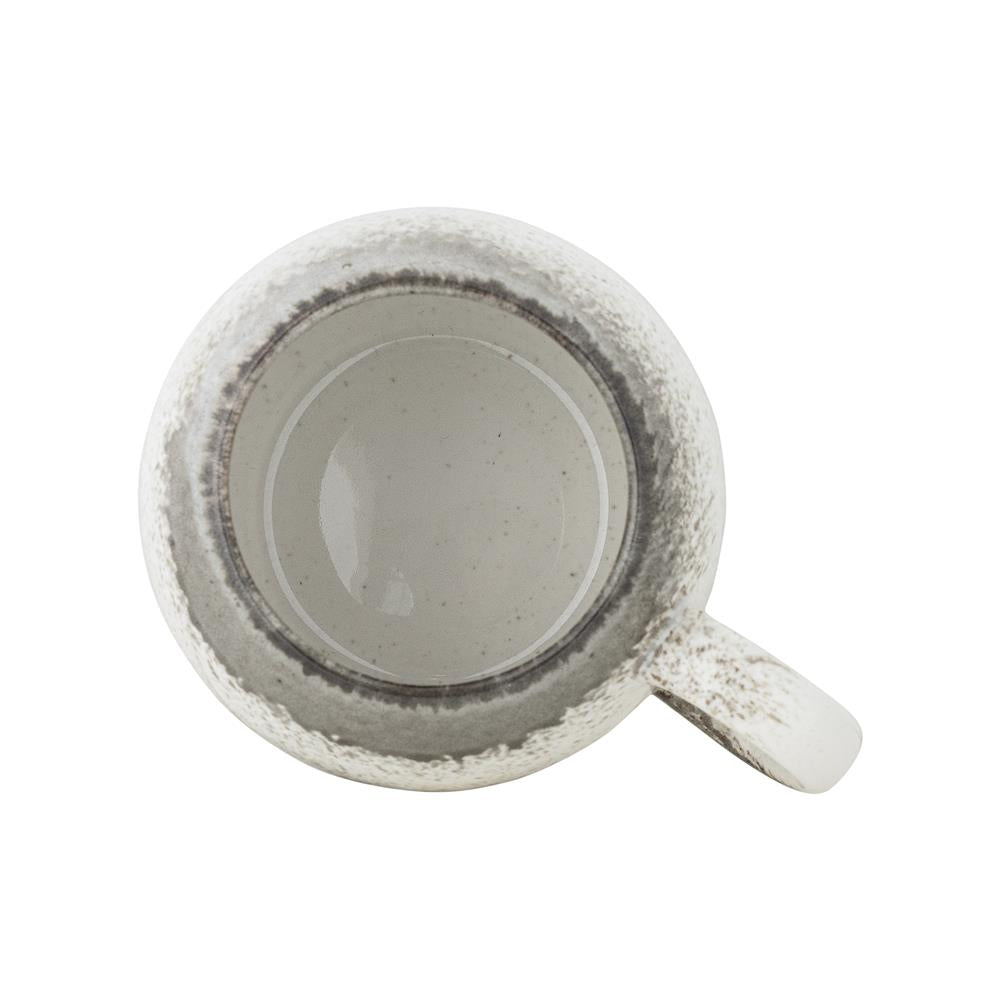 Bloomingville Paula Becher Grau Steingut 410ml großer Kaffeebecher