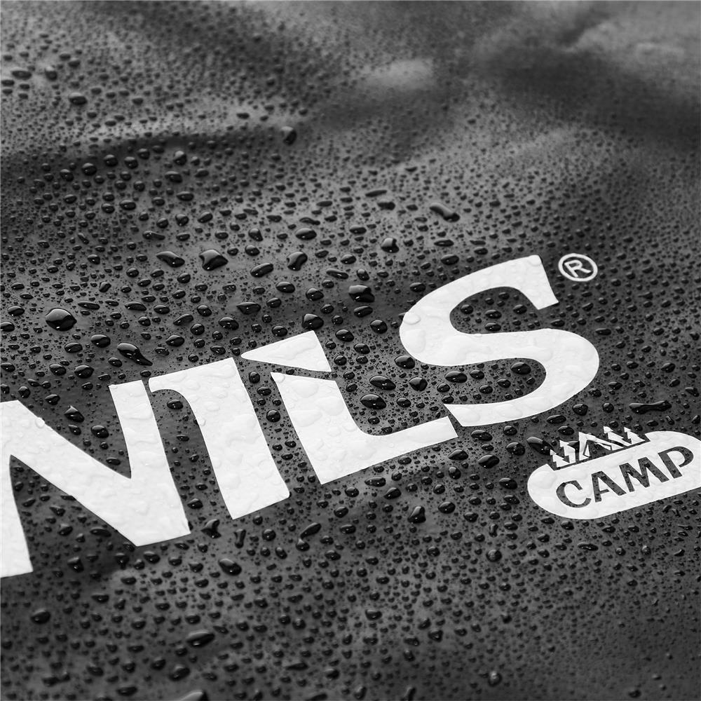 NILS CAMP wasserdichter Beutel 30L in Schwarz - robuster Dry Bag für Strand, Kajak & Outdoor