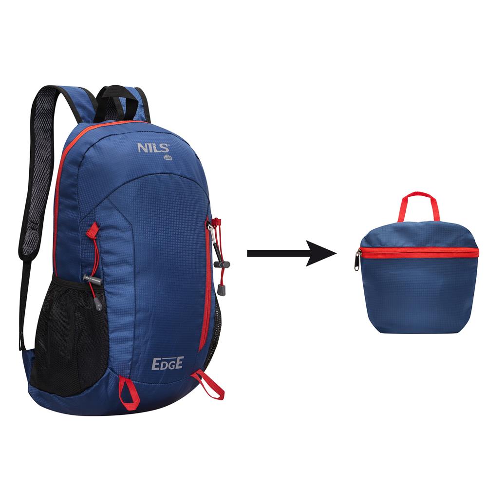 NILS CAMP Tagesrucksack Edge 22L in Dunkelblau - leichter Rucksack für Wandern, Radfahren & Reisen