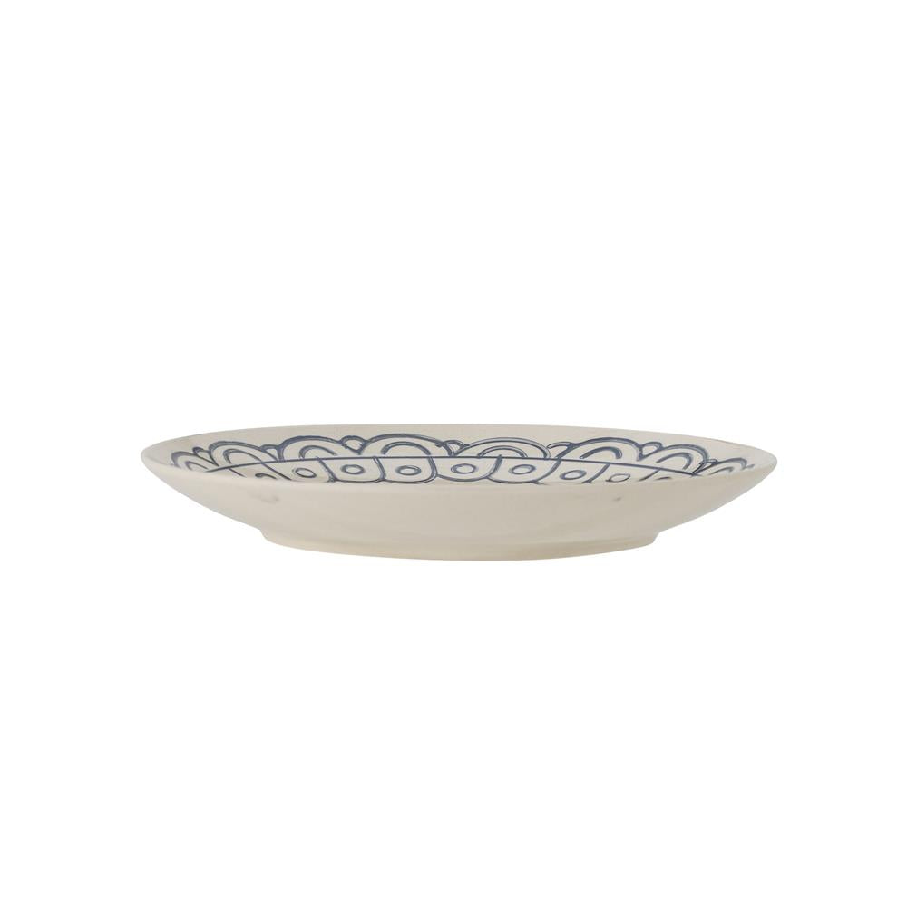 Bloomingville Maple Teller blau D20 cm aus Steingut – dekorativer Teller für Küche