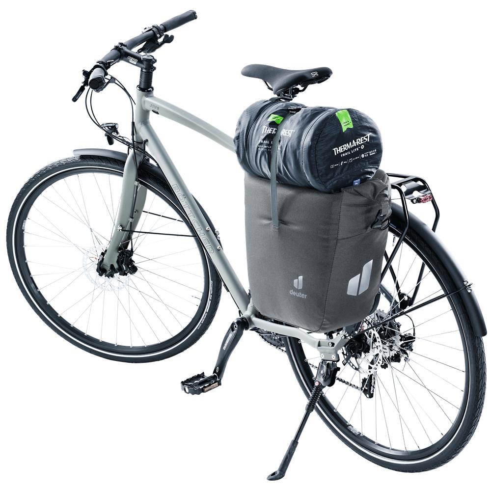 deuter Valbona 20+5, Fahrradtasche, graphite (grau), 25L, Hinterradtasche