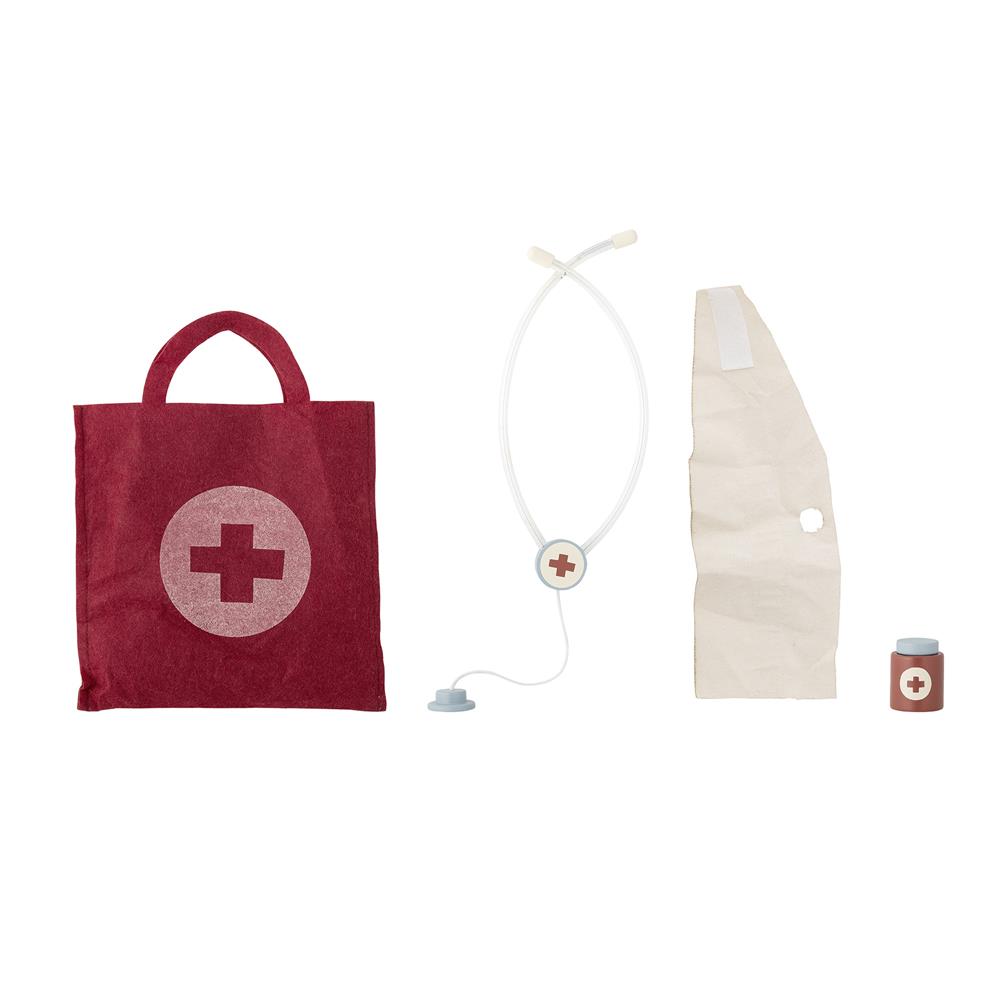 Bloomingville MINI Elliott Arzt Spielset rot 4-teilig ab 3 Jahren