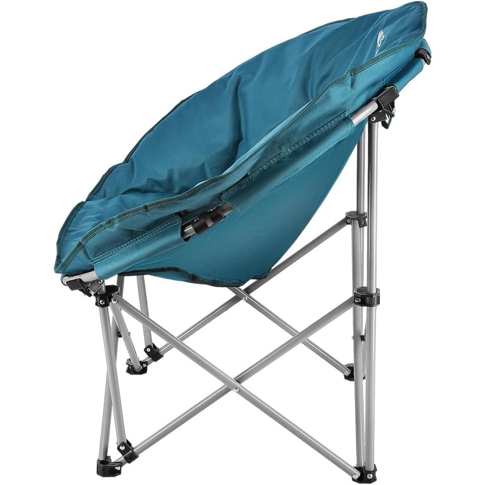 NILS CAMP Campingstuhl faltbar in Blau - bequemer Outdoor Stuhl für Camping, Angeln & Garten