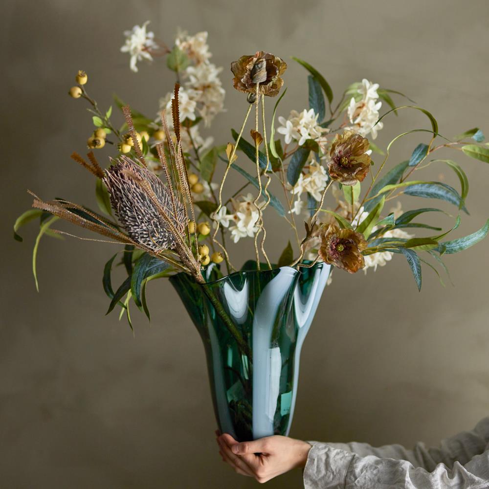 Bloomingville Hawthorn Kunstblume Zweig Gelb Polyethylen 84 cm