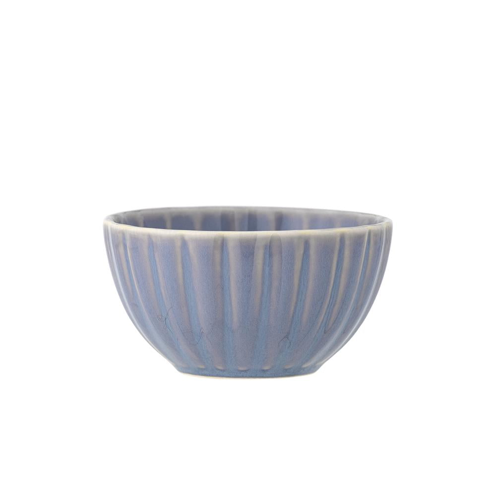 Bloomingville Latina Schale, Blau, Steingut, 400 ml, dänisches Design
