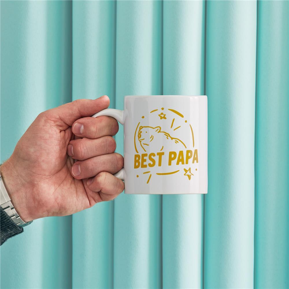 Cricut Tassen aus Keramik in Weiß Blank im 6er Set 350ml, Rohling für Mug Press
