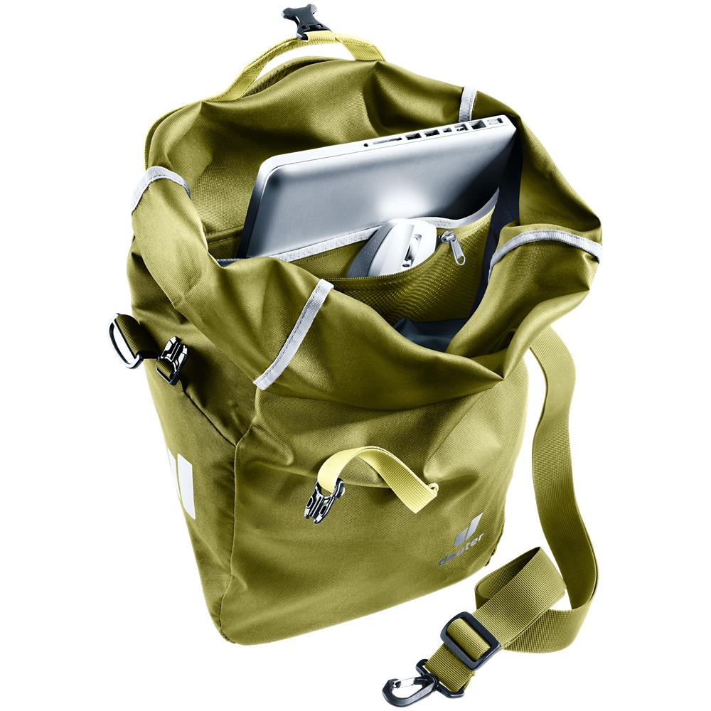 deuter Valbona 20+5, Fahrradtasche, cactus (grün), 25L, Hinterradtasche