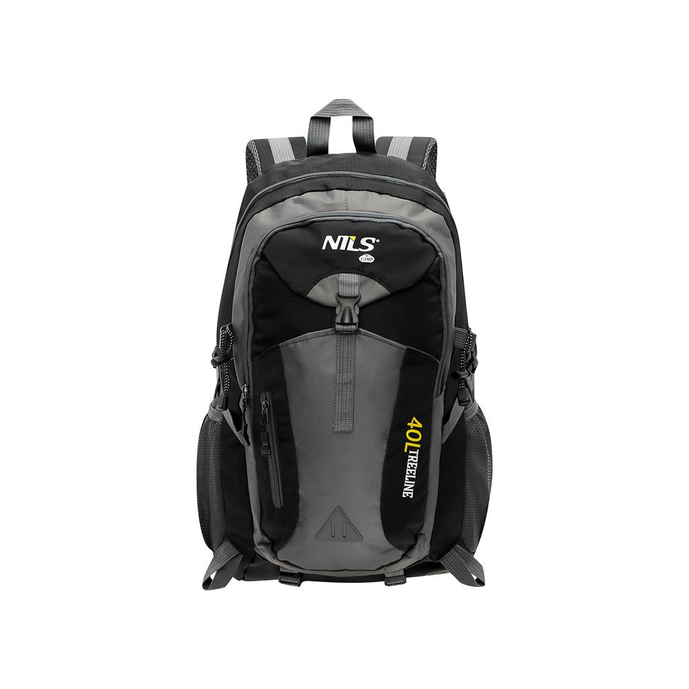 NILS CAMP Trekkingrucksack Treeline 40L Schwarz - Outdoor Rucksack Wandern Camping
