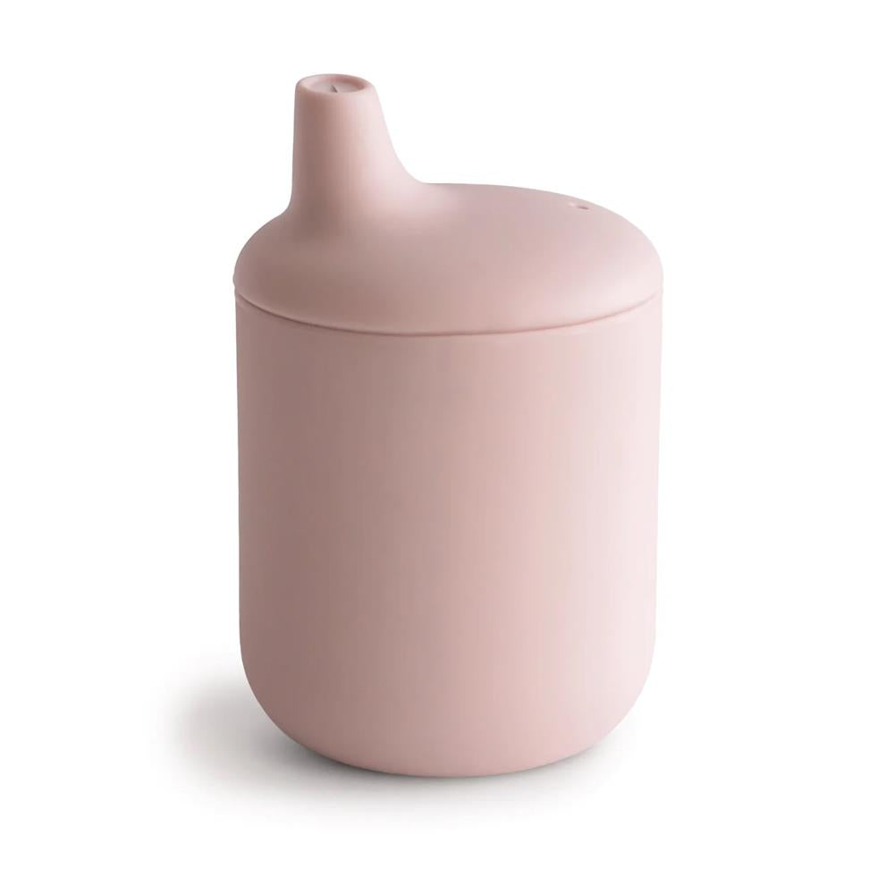 Mushie Silikon-Trinklernbecher, Blush, BPA-frei
