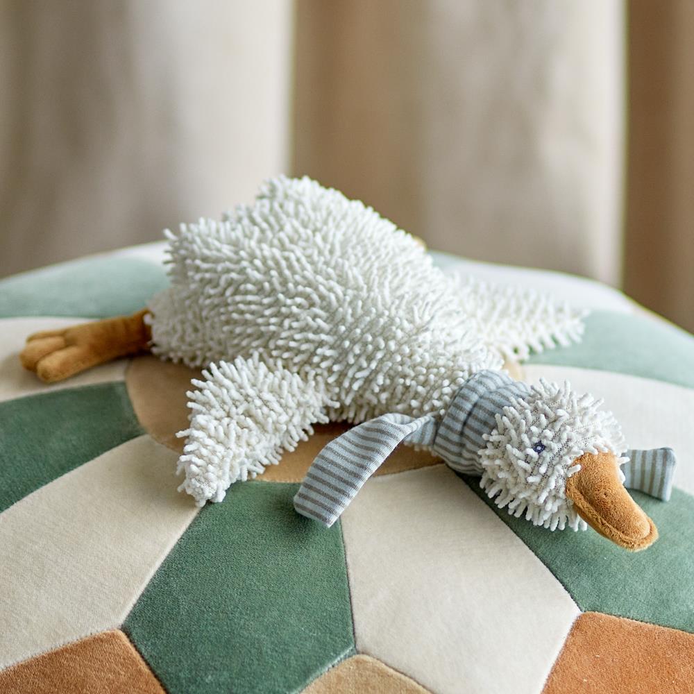 Bloomingville MINI Gaspard Plüschtier Gans weiß Kuscheltier ab Geburt