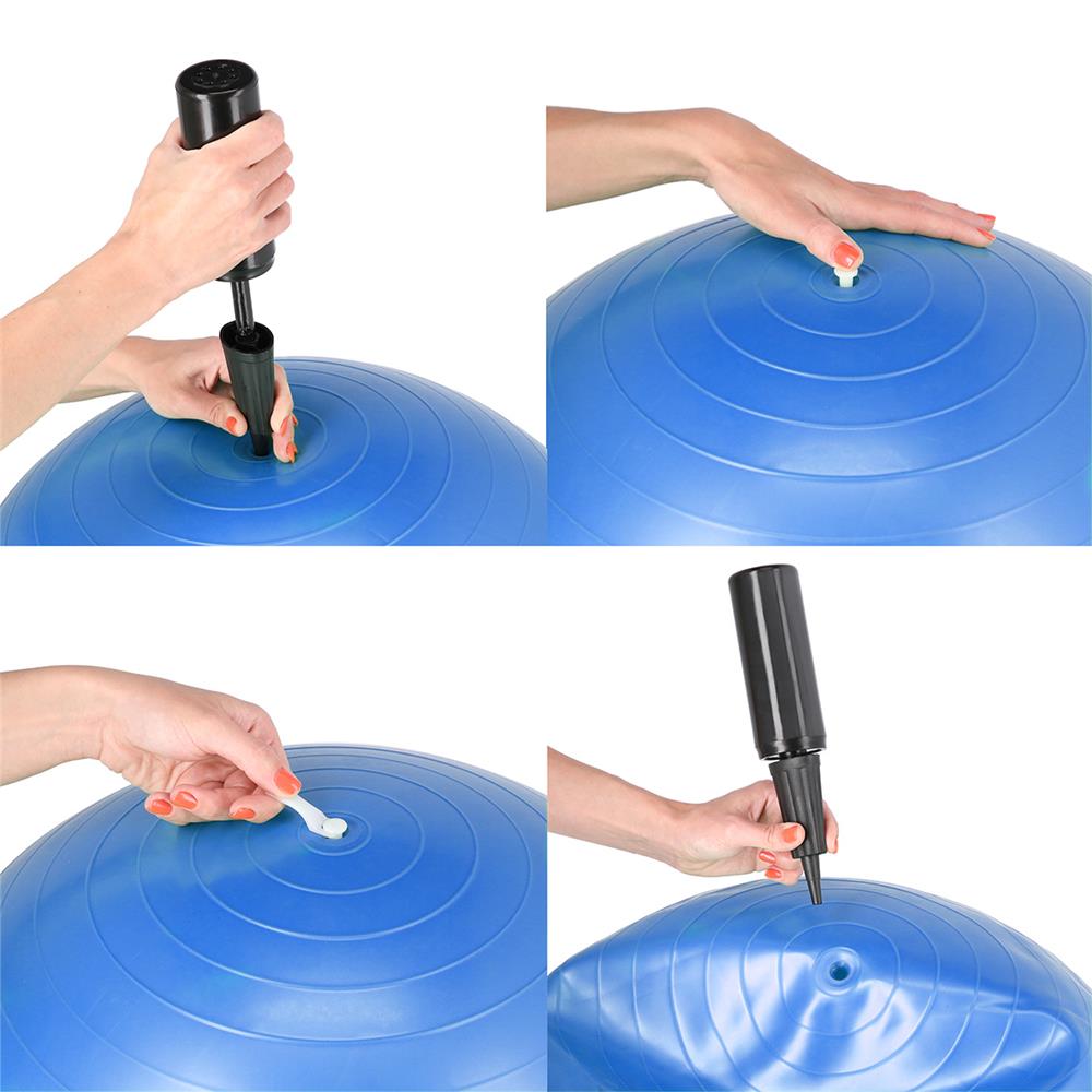 Gymnastikball 55 cm Blau mit Luftpumpe für Pilates und Fitness | HMS YB01N