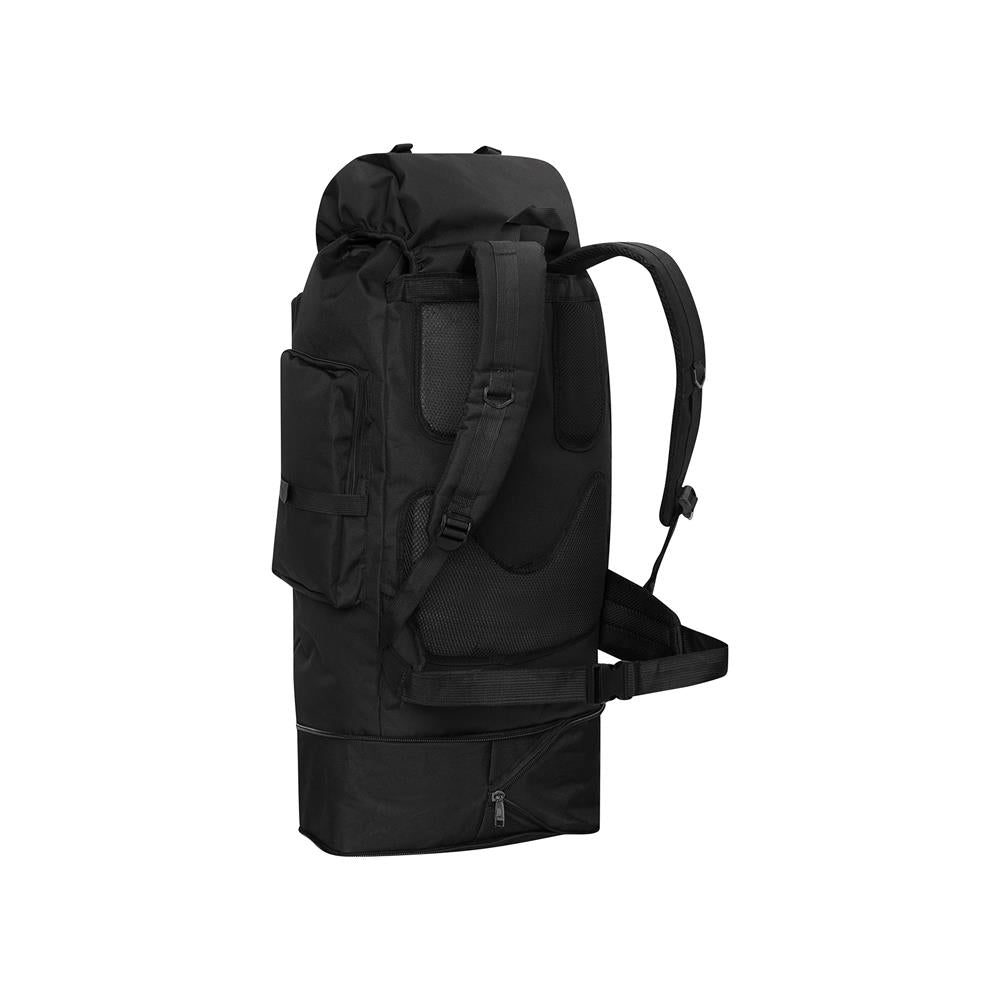 NILS CAMP taktischer Trekkingrucksack Magnum 100L in Schwarz - großer Outdoor Rucksack