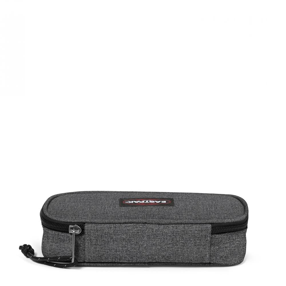 Eastpak OVAL SINGLE, Federmäppchen, Black Denim (grau), mittelgroße Federmappe, Federtasche