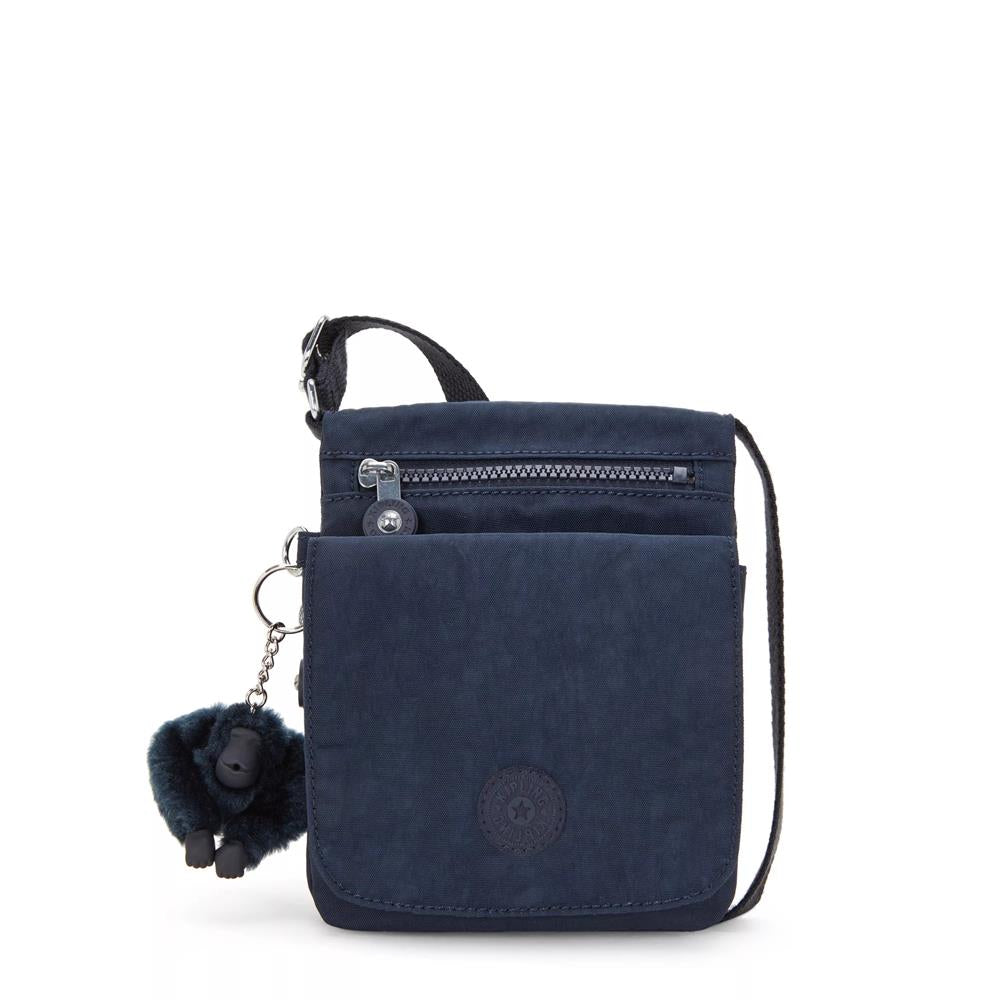 Kipling NEW ELDORADO, kleine Umhängetasche, Blue Bleu 2 (blau), kompakte Crossbody Tasche