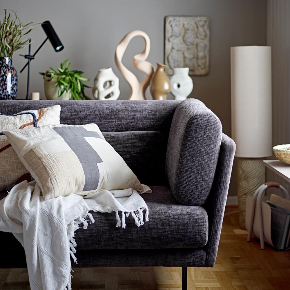 Bloomingville Payah Stehlampe natur H110 cm aus Steingut – Stehleuchte für Wohnzimmer & Schlafzimmer