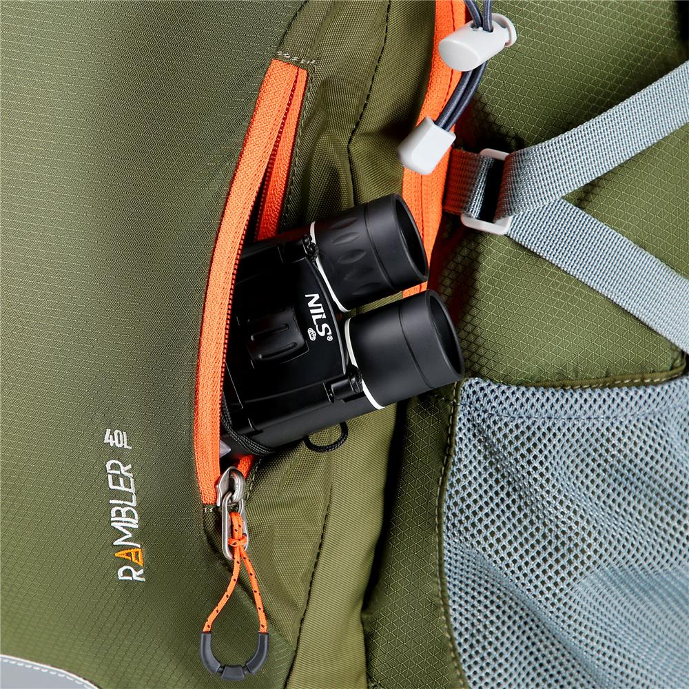 NILS CAMP Trekkingrucksack Rambler 40L in Grün - Outdoor Rucksack mit Belüftung & Regenhülle