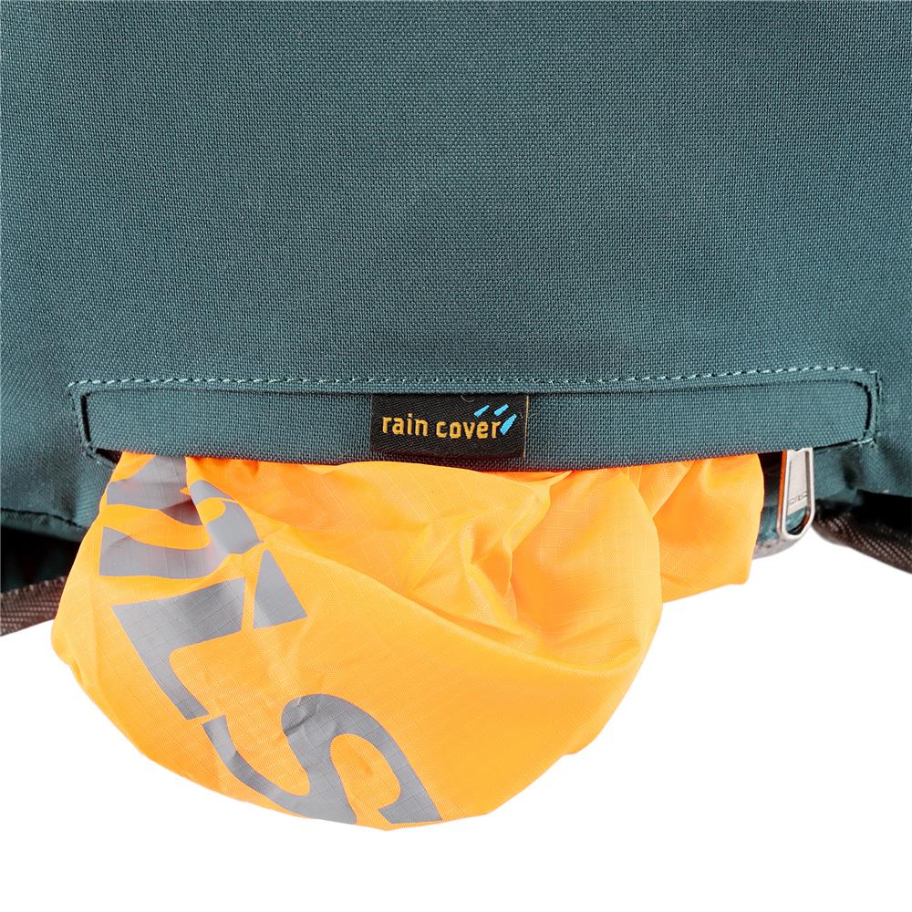 NILS CAMP Trekkingrucksack Kjolen 40L in Grün - Outdoor Rucksack mit Belüftung & Regenhülle